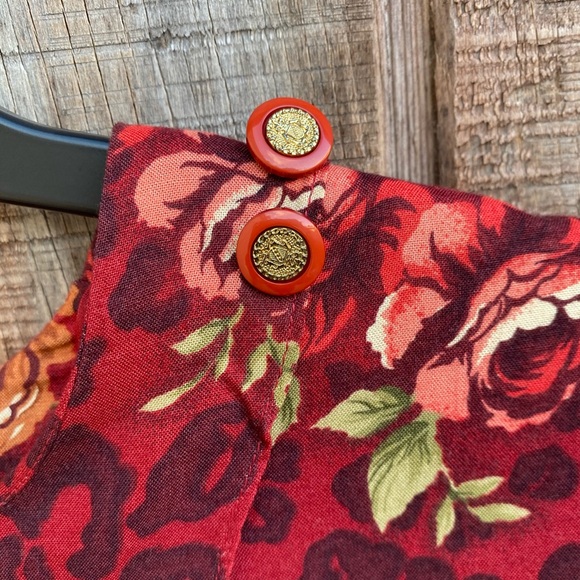 Vintage COCO BLANCO 100% linen maxi floral dress - Picture 14 of 16